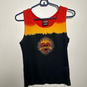 Vintage Y2K Harley-Davidson Tie Dye Tank Top